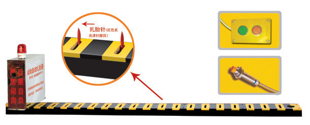 黄石V3嵌入式闯岗自动扎胎器/阻车器